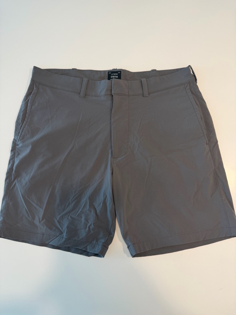 J. Crew Men's Gray Flat Front Performance Shorts